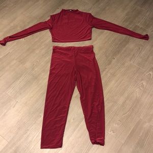 Two piece set with stretch